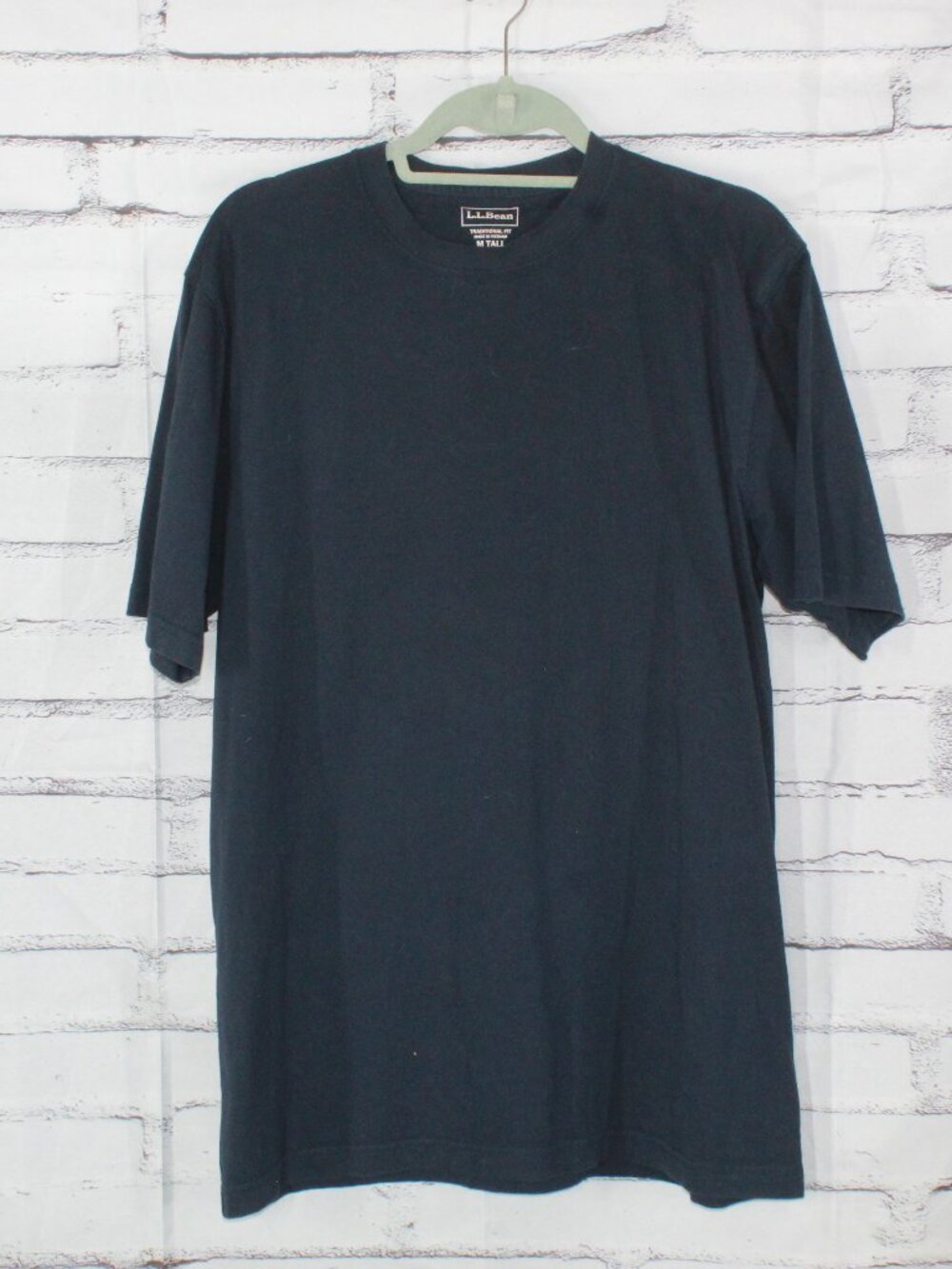 LL Bean Black Traditional Fit 100% Cotton Hiking Gorpcore Casual M Tall